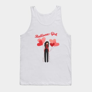 Balloons Girl Tank Top